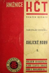 kniha Orlické hory. Díl II, - Podhoří Orlických hor., Knihkupectví Klubu českých turistů 1947
