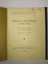 kniha Město Husinec a okolí, Dědictví Husovo 1926