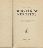 kniha Dobytí říše nerostné, Prometheus 1926