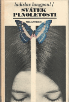 kniha Svátek plnoletosti, Melantrich 1976