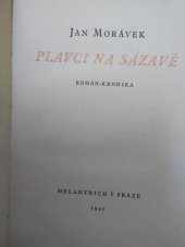 kniha Plavci na Sázavě román - kronika, Melantrich 1941