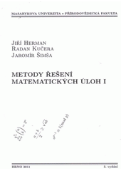 kniha Metody řešení matematických úloh I, Masarykova univerzita 2011