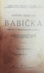 kniha Babička obrazy z venkovského života, B. Kočí 1919