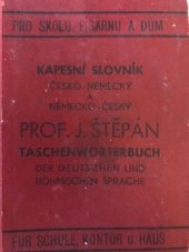 kniha Nový kapesní slovník česko-německý a německo-český = II., - Díl česko-německý - Neues Taschenwörterbuch der böhmischen und deutschen Sprache., Jindřich Lorenz 