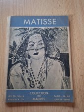 kniha Matisse Collection des maitres, Les Editions Braun & Cie 1942
