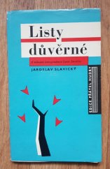 kniha Listy důvěrné z milostné korespondence Leoše Janáčka, Panton 1966