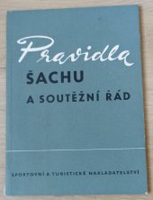 kniha Pravidla šachu a soutěžní řád, Sportovní a turistické nakladatelství 1963