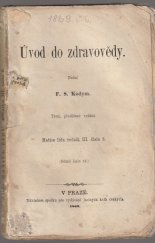 kniha Úvod do zdravovědy, Nákladem spolku pro vydávání laciných knih českých 1869