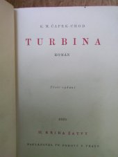 kniha Turbina román, Fr. Borový 1925