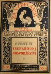 kniha Všenárodní hospodářství, Jos. R. Vilímek 1915