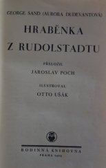 kniha Hraběnka z Rudolstadtu. [Svazek I], Rodinná knihovna, Henning Franzen 1929