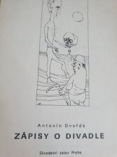 kniha Zápisy o divadle výbor z let 1946-1967, Divadelní ústav 1979