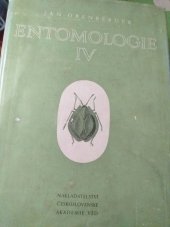 kniha Entomologie. 4. [díl]. - 20. řád Hemiptera, 21. řád Odonata, 22. řád Ephemeroptera, 23. řád Plecoptera, 24. řád Megaloptera, 25. řád Rhaphidioidea, 26. řád Neuroptera, 27. řád Panorpata, Československá akademie věd 1958