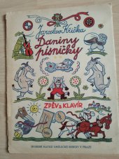 kniha Daniny písničky a říkadla pro malé děti  Zpěv a klavír , Hudební Matice Umělecké Besedy 1928