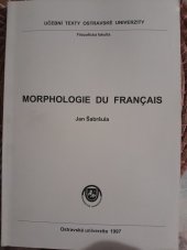 kniha Morphologie du français, Ostravská univerzita 1997
