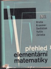 kniha Přehled elementární matematiky, SNTL 1964