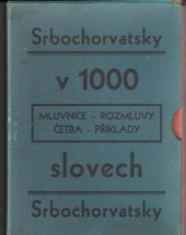 kniha Srbochorvatsky v 1000 slovech, Zemědělské knihkupectví 1929