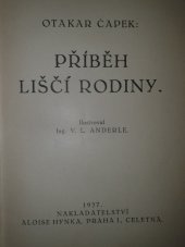 kniha Příběh liščí rodiny, Alois Hynek 1927