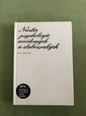 kniha Nástin psychologie nevidomých a slabozrakých, SPN 1979