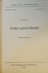 kniha Úvahy o první filosofii, Státní pedagogické nakladatelství 1968