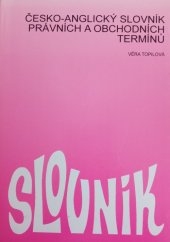 kniha Česko-anglický slovník právních a obchodních termínů, Tobiáš 1996