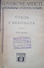 kniha Výbor z Herodota, Česká grafická Unie 1929