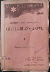 kniha Chvála bláznovství, J. Otto 1912