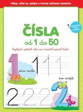 kniha Čísla od 1 do 50 Najlepší spôsob, ako sa naučiť písať čísla, zmazateľné pero zdarma, Foni book 2019