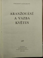 kniha Aranžování a vazba květin, SZN 1968