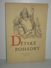 kniha Dětské pohádky mimočítanková četba pro školy všeobec. vzdělávací, SNDK 1956