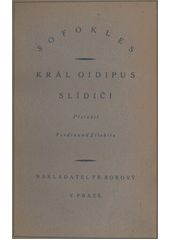 kniha Král Oidipus Slídiči, Fr. Borový 1920