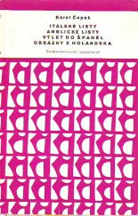 kniha Italské listy Anglické listy ; Výlet do Španěl ; Obrázky z Holandska, Československý spisovatel 1958