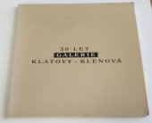kniha 30 let Galerie Klatovy - Klenová [1964-1994, Galerie Klatovy-Klenová 1995