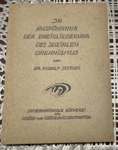 kniha In Ausführung der Dreigliederung des sozialen Organismus, Der Kommende Tag 1920