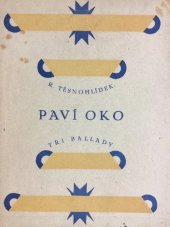 kniha Paví oko tři ballady, Polygrafie 1922