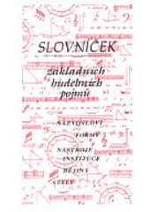 kniha Slovníček základních hudebních pojmů, s.n. 1996