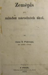 kniha Zeměpis pro mládež národních škol, I.L. Kober 1867