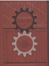 kniha Strojnické tabulky pro střední průmyslové školy, SPN 1962