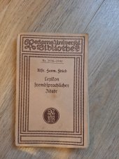 kniha Lexikon fremdsprachlicher Zitate, Reclam Verlag 1888