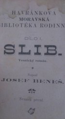 kniha Slib Sv. 1 Vesnický román., J.F. Havránek 