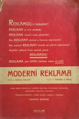 kniha Moderní reklama, F. Šimáček 1906