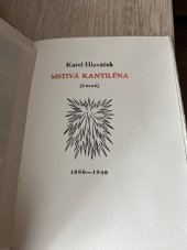 kniha Mstivá kantiléna, Svatopluk Klír 1948