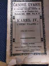 kniha Karel IV., otec vlasti, Polit. družstvo tisk. 1909