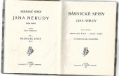 kniha Básnické spisy Jana Nerudy. Část první, - Hřbitovní kvítí., F. Topič 1907