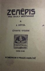 kniha Zeměpis pro školy měšťanské. II, Komenium 1923