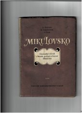 kniha Mikulovsko vlastivědný sborník o historii, geologii a květeně Mikulovska, Kraj. nakl. 1956