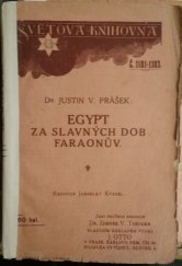 kniha Egypt za slavných dob faraonův, J. Otto 1914