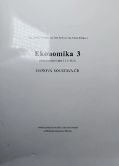 kniha Ekonomika 3 Daňová soustava ČR, Střední průmyslová škola Edvarda Beneše a Obchodní akademie Břeclav 2017