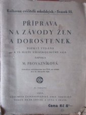 kniha Příprava na závody žen a dorostenek při IX. sletu všesokolském 1932, Československá obec sokolská 1931