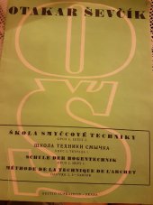 kniha Otakar Ševčik Škola smyčcové techniky / Opus 2, sešit 1, Edition Supraphon 1979